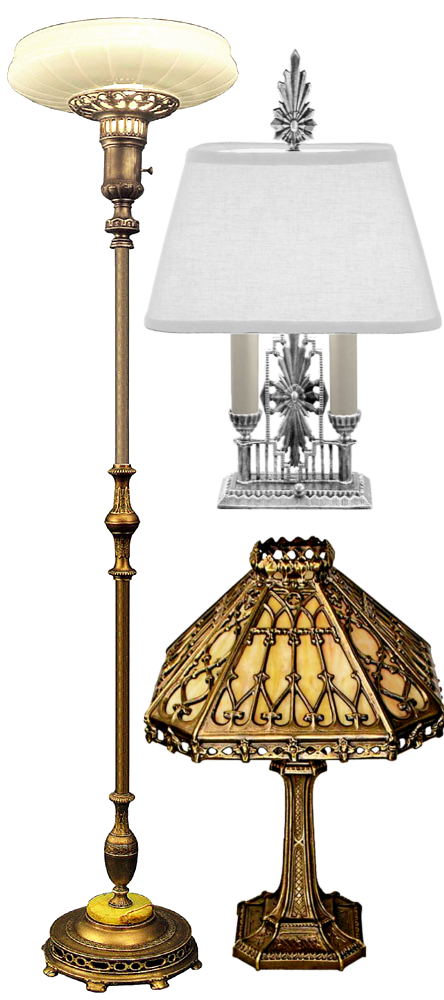 Vintage Hardware Lighting Antique Reproduction Light Fixtures Floor Table Lamps