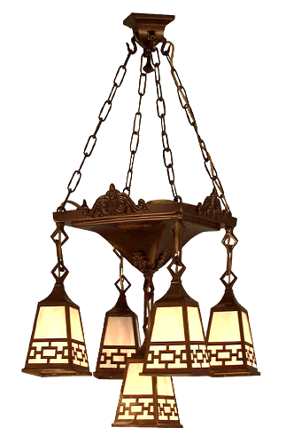 arts crafts craftsman mission chandeliers ceiling lights