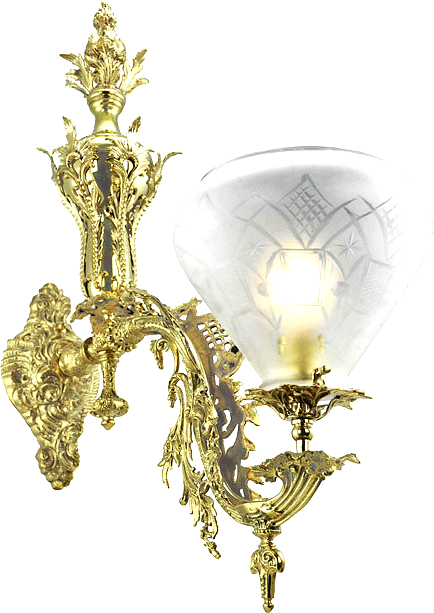 reproduction antique victorian rococo wall sconces