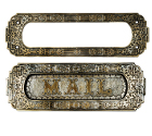 vintage brass door mailslot