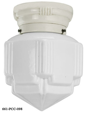Streamline Porcelain Flush Mount Close Ceiling Light (661-PCC)