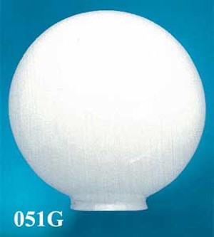 Opal Glass Ball Shade 14" Diameter 6" Fitter (051G)