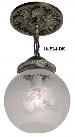 4" Fitter Size Close Ceiling Pendant Light (14-PL4-DK)
