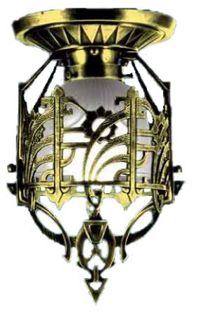 Art Deco Close Ceiling Flush Mount Light (155-MDC-EP)