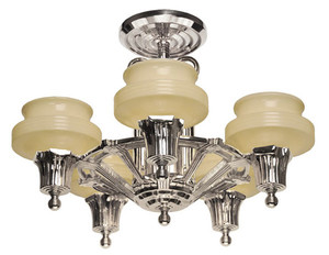 Streamline Modern Art Deco Ceiling Light Chandelier (189-ZNNI-CH)