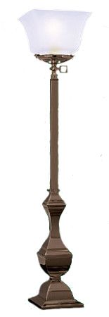 Gas Mission Style Monogas Newel Post Light (275-SMG-NW)