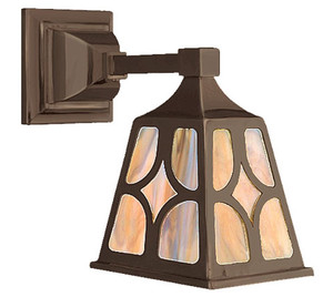 Mission Style Single Electric Wall Sconce Light J Shade (548-MJ1-ES)