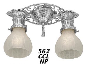Victorian Fancy Close Ceiling 2 Light (562-CCL-NP)