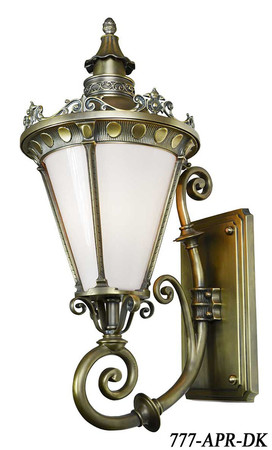 Victorian Sconce - French Quarter Recreated Wall Sconce Architectural Size (777-APR-BR)