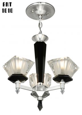French Art Deco or Mid Century Modern Chandelier (ANT-1010)