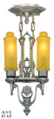 Art Deco 2 light Pendant by Riddle (ANT-1017)