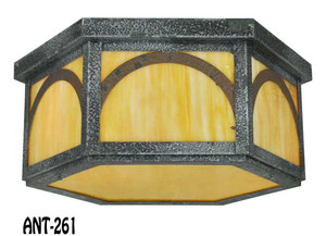 Craftsman Close Ceiling Light c1920-40 (ANT-261)