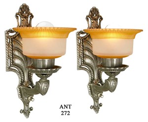 Lovely pair of Circa 1920 wall sconces (ANT-272)