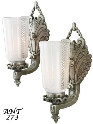 Lovely pair of Circa 1920 wall sconces (ANT-273)