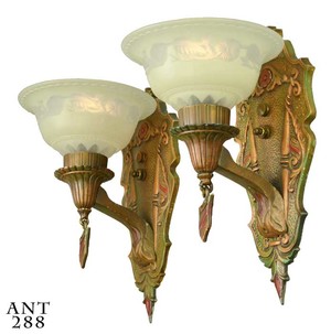 American Pair of Art Deco sconces (ANT-288)