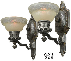 Art Deco Pair of Wall Sconces (ANT-308)