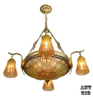 Art Deco French Chandelier (ANT-319)
