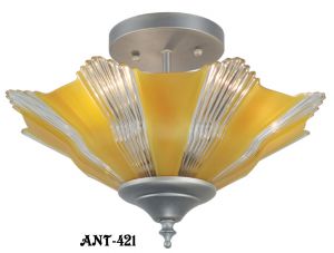 Art Deco Streamline Single Light Pendant (ANT-421)