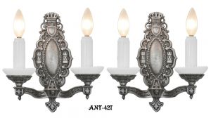 Art Deco Double Arm Candle Sconces (ANT-427)
