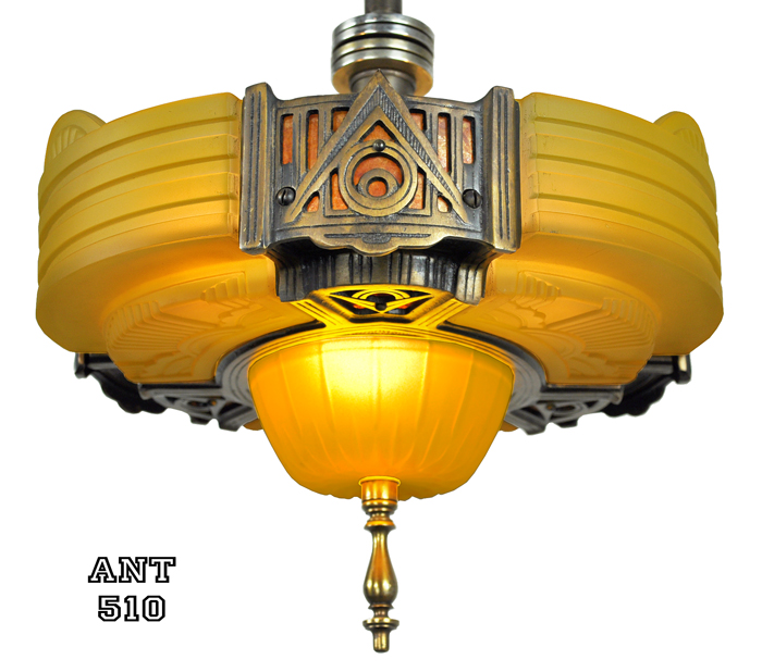 Vintage Hardware Lighting Art Deco Streamline Slip Shade Semi Vintage Hardware Lighting Art Deco Streamline Slip Shade Semi Flush Mount Close Ceiling Light By Globe Ant 510