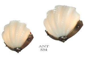 Art Deco Clamshell Odeon Theater Wall Sconces Antique Theatre Lights (ANT-534)