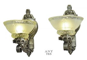 Antique Wall Sconces Edwardian Lighting Fixtures Cup Shade Lights (ANT-785)