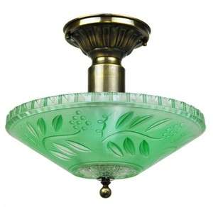 Antique Glass Ceiling Bowl Light Fixture (ANT-805_BOWL)