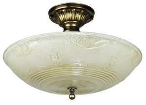 Antique Glass Ceiling Bowl Light Fixture (ANT-807)