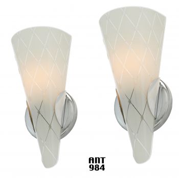Mid-Century-Modern Pair of Wall Sconces (ANT-984)