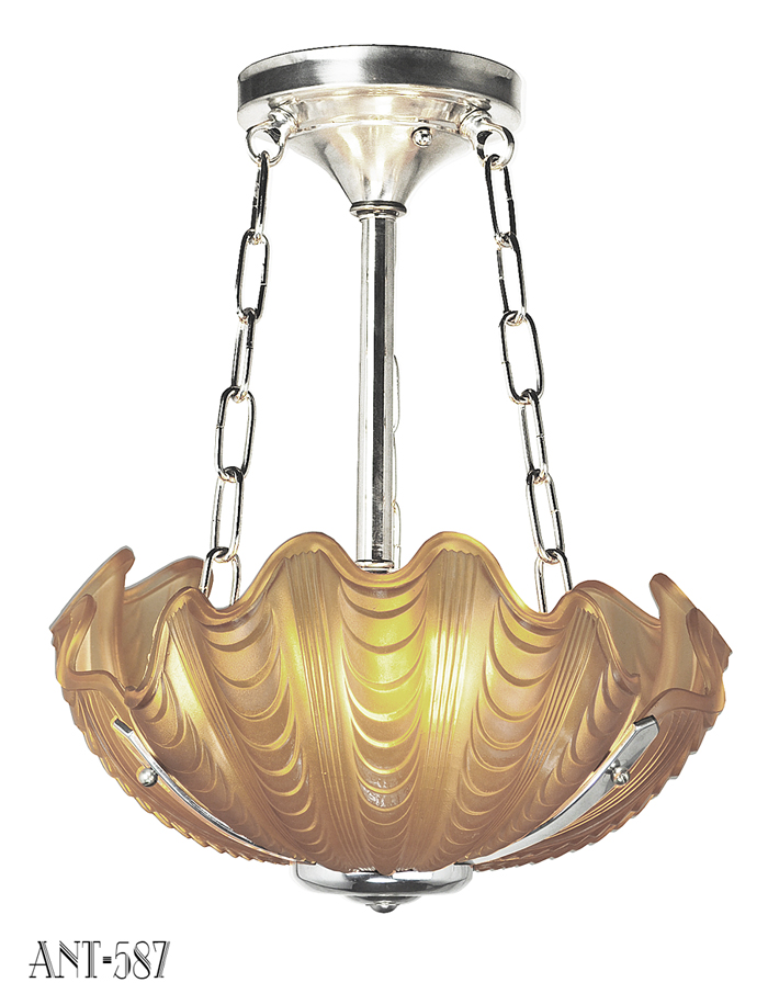Vintage Hardware Lighting Art Deco Odeon Theatre Clamshell Vintage Hardware Lighting Art Deco Odeon Theatre Clamshell Chandelier Antique Theater Ant 587