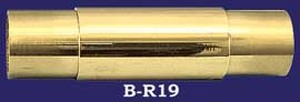 Classic Brass Bar Rail 2" OD Straight Joining Connector (B-R19)