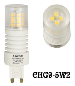 LED Bulb Mini Lamp G9 Base 5 Watt 2700K - Dimmable (CHG9-5W2)