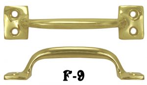 File Cabinet Brass Drawer Handle or Window Lift 4 1/4" Boring (F-9)