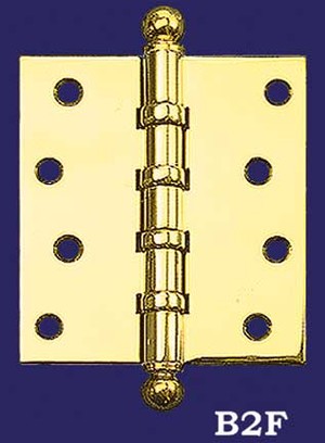 3 1/2" x 3" Hinges with Ball Finials (H-3530-B2F)