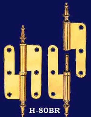 Right Hand Lift Off Hinge with Spire Finials (H-80BR)