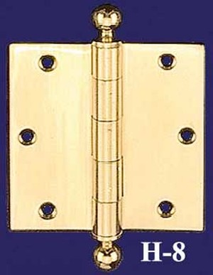 Extruded 3 1/2" Wide Ball Finial Hinge (H-8)