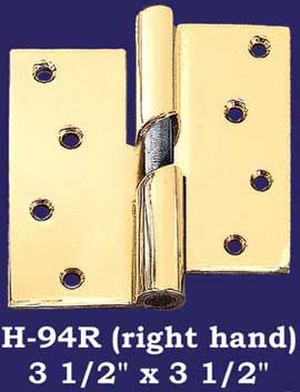 Right Hand 3 1/2" x 3 1/2" Door Lift Hinges -  (H-94R)