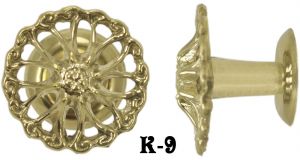 Ribbon Design Brass Knob (K-9)
