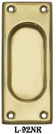 Quality Brass Plain Pocket Door Handle Or Window Lift (L-92NK)