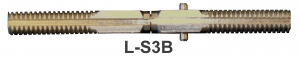 Door Knob Steel Split Shaft Spindle 4.5" Length (L-S3B)