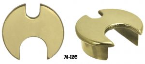 Solid Brass Cord Grommet with Large & Small Slots (M-12C)