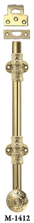 French Door Bolt - 12" Long Door Bolt With Catches (M-1412)