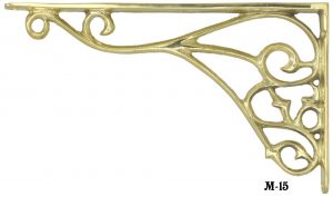 Victorian Cast Brass Shelf Bracket (M-15)