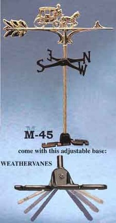Weather Vane Recreated Brass Top Carriage Weather Vane (M-45)