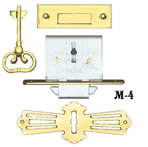 Recreated Roll Top Desk Lock Set (M-4)