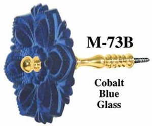 Pressed Glass Curtain Tieback Cobalt Blue (M-73B)