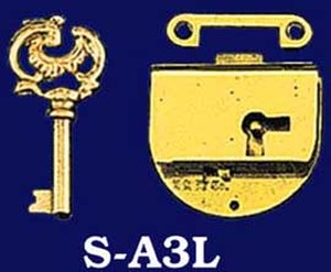 American Style Left Hand Lock with Key (S-A3L)