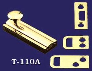 Small 2" Cabinet Or Cupboard Extruded Brass Bolt (T-110A)
