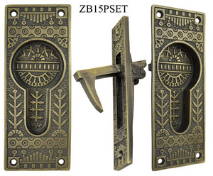 Windsor Pattern Single Pocket Door Set (ZB15PSET)