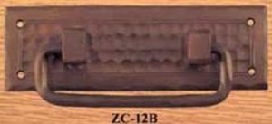 Arts & Crafts Copper Bail Pull Handle Field Pattern (ZC-12B)
